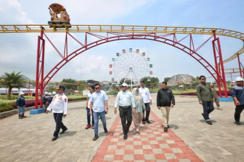 Pj. Gubernur Lampung Tinjau Progres Pembangunan Kawasan Bakauheni Harbour City
