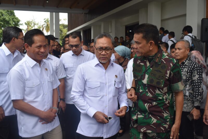 Danrem 043/Gatam Hadiri Rapat Koordinasi Bidang Pangan Bersama Menko Bidang Pangan RI