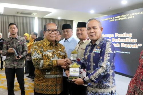 Pj. Gubernur Lampung Buka Sarasehan dan Workshop AMSI