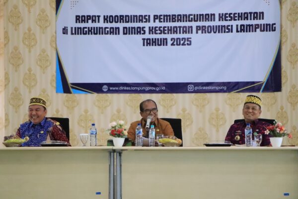 Pj. Gubernur Lampung Hadiri Rakor Pembangunan Kesehatan, Dorong Realisasi Program Prioritas Nasional