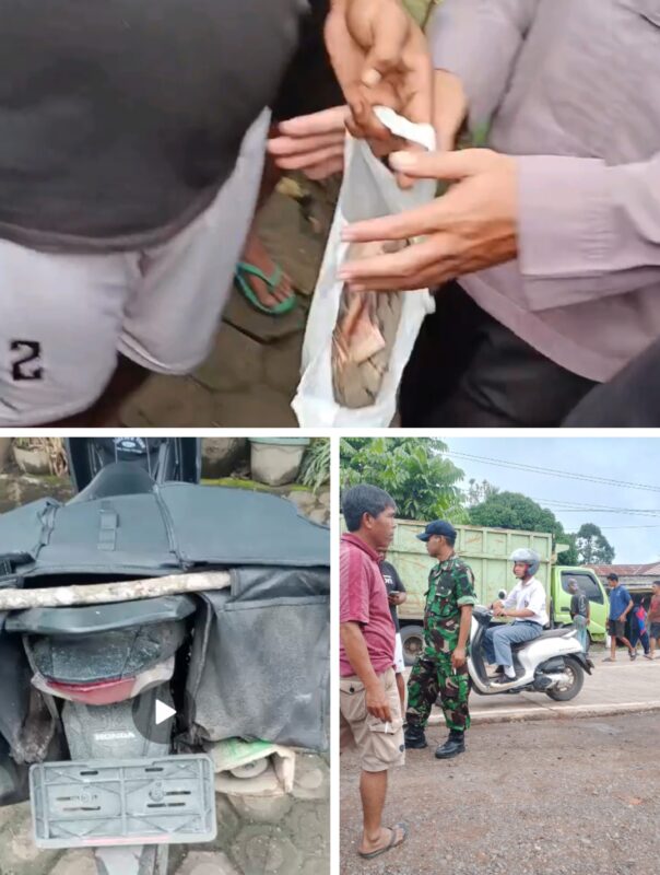 Berkedok Kurir Paket,Dua Orang yang di Duga Begal Bersenjata Api Nyaris Beraksi di KM 32 Simpang Tanjung Pauh Mestong