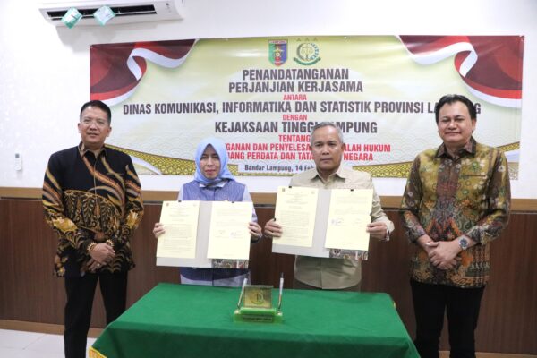 Diskominfotik Jalin Kerja Sama Dengan Kejaksaan Tinggi Lampung, Perkuat Tata Kelola Pemerintahan