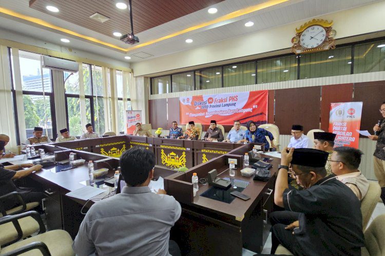 Diskusi Fraksi PKS DPRD Ungkap Tantangan Pemimpin Baru di Lampung