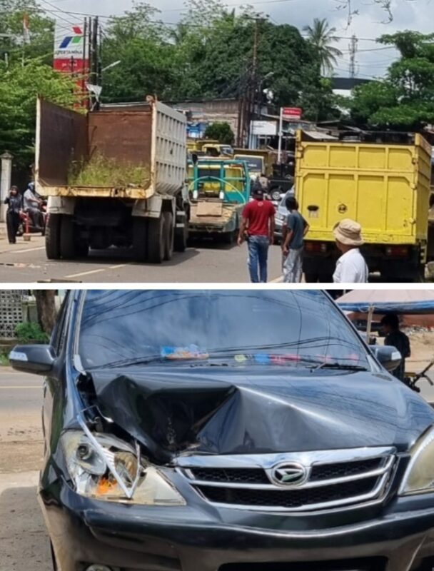 Kecelakaan Beruntun di Pal 7 Jalan Pangeran Hidayat, Diduga Akibat Mobil Derek Kehilangan Tenaga Saat Menanjak