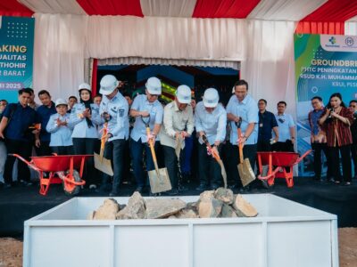 Peletakan Batu Pertama Pembangunan RSUD K.H Muhamad Tohir Pesibar Oleh Menteri Kesehatan