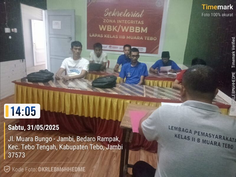 Berikan Hak Warga Binaan, Lapas Kelas IIB Muara Tebo Laksanakan Proses Pembelajaran Semester II Program Paket B dan C