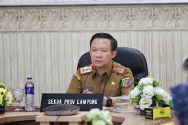 Sekdaprov Lampung Ikuti Rakor Pengendalian Inflasi Daerah, Bahas Pertumbuhan Ekonomi dan Pembangunan Rumah