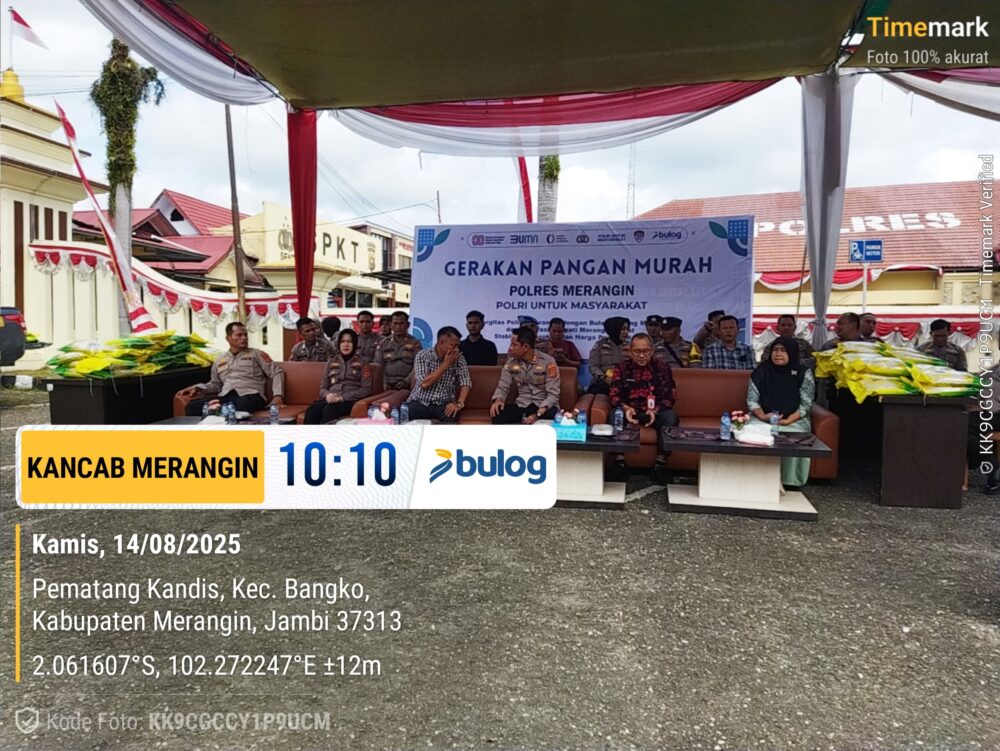 Sinergi Bulog, Polri, dan TNI Stabilkan Harga Beras di Merangin Melalui Gerakan Pangan Murah
