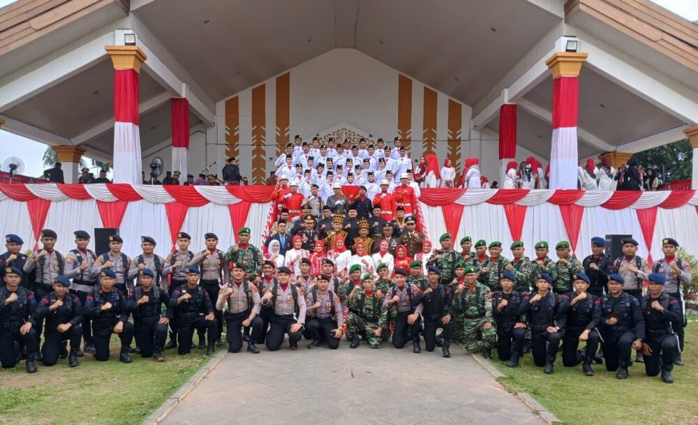 Meriah dan Khidmat! Kodim 0420/Sarko Ikuti Upacara HUT RI ke-80 di Merangin