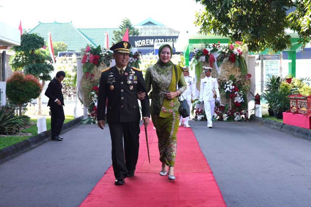 Danrem 072/Pamungkas Hadiri Penurunan Bendera HUT Ke-80 Republik Indonesia Tahun 2025 Daerah Istimewa Yogyakarta