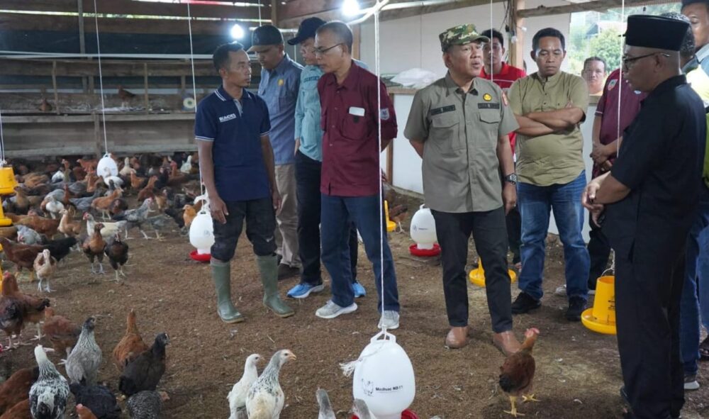 Wabup H Khafid Kunker ke Desa Tanah Abang Pamenang