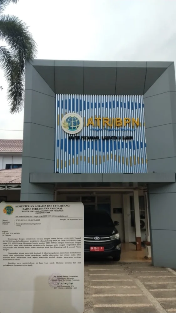 Pengukuran Lahan Mandek, Kantor Pertanahan Merangin Pilih Bungkam: Ada Apa?