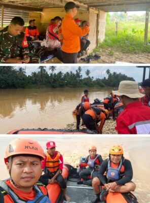 Memasuki Hari Kedua, Tim SAR Gabungan Masih Mencari Korban Tenggelam di Sungai Limun