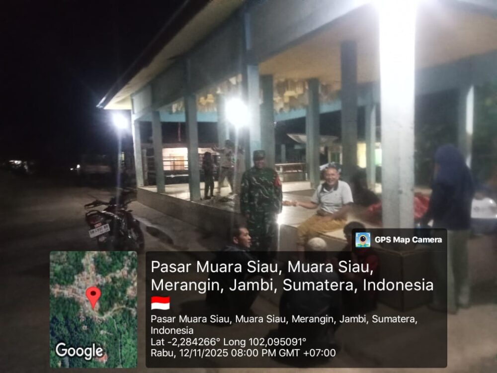 KORAMIL 420-06/MUARA SIAU GELAR KOMSOS MALAM WUJUD SINERGI UNTUK KEAMANAN LINGKUNGAN