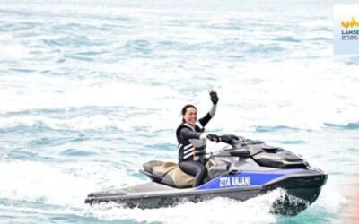 Atraksi Jetski Merak–Bakauheni Resmi Buka Lamsel Fest 2025, Zita Anjani Pimpin Langsung Penyeberangan Bersejarah