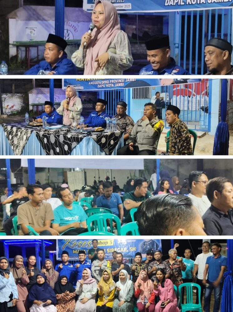 Maya Fitriah Siregar (DPRD Jambi) Reses Tahap 3 di Perumahan Kampung Kito 1, Terima Aspirasi Stunting Sampai Sertifikat SHM