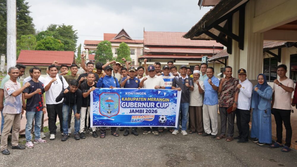 Merangin Barometer Sepakbola Jambi, Wabup A. Khafidh Lepas Kontingen Gubernur Cup 2026
