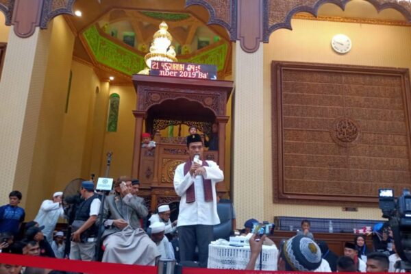 Indonesia Berdzikir HUT ke-18 tvOne di Lampung, Ribuan Jemaah Padati Masjid Raya Al-Bakrie