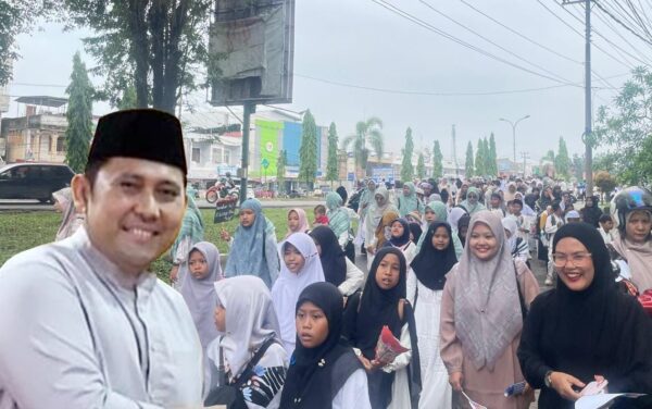 Bupati H M Syukur Apresiasi, SD IT Permata Hati     Gelar Pawai Sambut Datangnya Ramadhan 1447 H