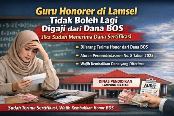 Guru Honorer Bersertifikasi di Lampung Selatan Tak Lagi Terima Gaji Dana BOS, Ini Dasar Aturannya