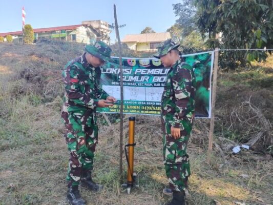 Satgas TMMD ke 128 Kodim 0420/Sarko Turunkan Alat Geolistrik Tentukan Titik Sumur Bor 