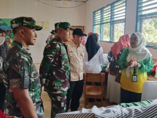 Tim WASEV TMMD Tinjau Pembangunan di Desa Seko Besar 