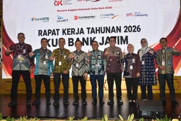 Sekdaprov Lampung Hadiri Raker KUB Bank Jatim 2026, Perkuat Sinergi Perbankan Daerah
