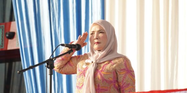 Pemkot Bandar Lampung Gelar Upacara HUT ke-344, Eva Dwiana Ajak Warga Wujudkan Indonesia Emas 2045