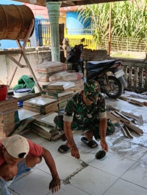 Semangat Gotong Royong Warnai Rehab Langgar Uswatun Hasanah, Progres Capai 27 Persen